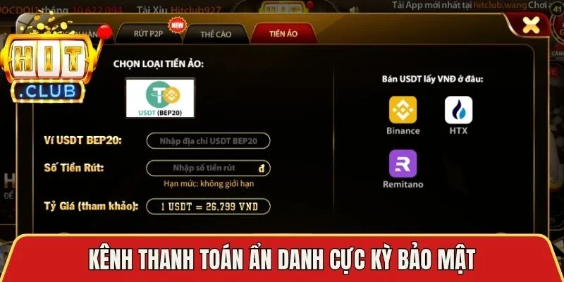 Kênh thanh toán ẩn danh cực kỳ bảo mật
