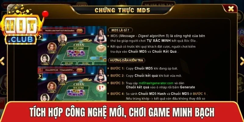 Tích hợp công nghệ mới, chơi game minh bạch